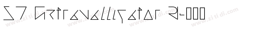 ST Extravalligator R字体转换